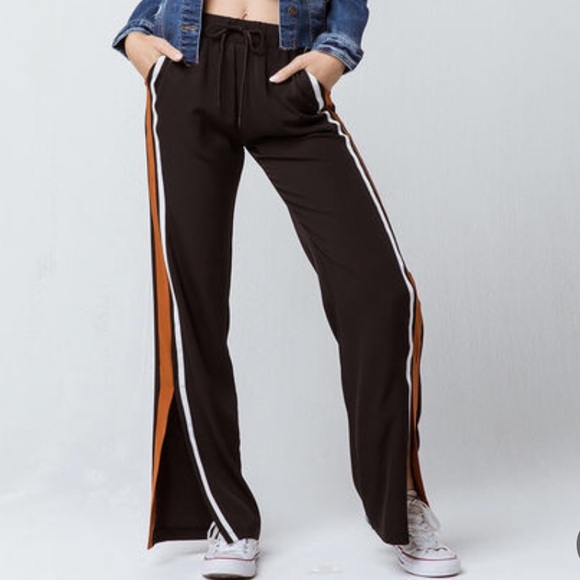 Side Stripe Wide Leg Pant - Picture 1 of 4